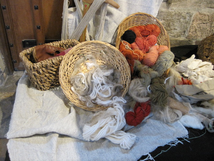 Baskets of wool